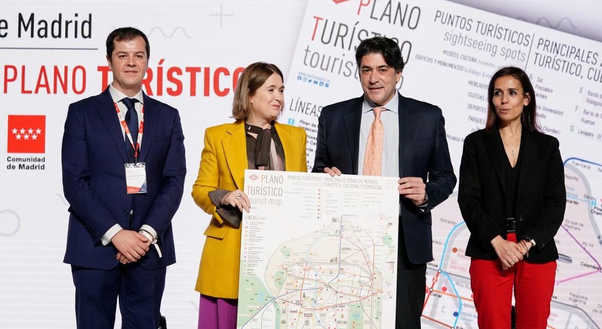La Comunidad de Madrid presenta el nuevo plano turístico de Metro con más de 100 puntos de interés