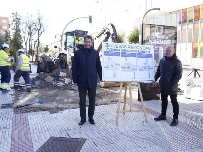 Torrejón: Se inician las obras para la construcción de 3 rotondas en la avenida Virgen de Loreto en los cruces con calle Virgen de la Paz,…
