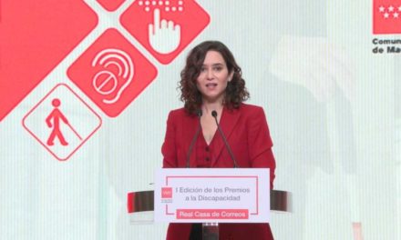 Díaz Ayuso anuncia la creación de 1.600 nuevas plazas de atención especializada y gratuita para personas con discapacidad en 2023