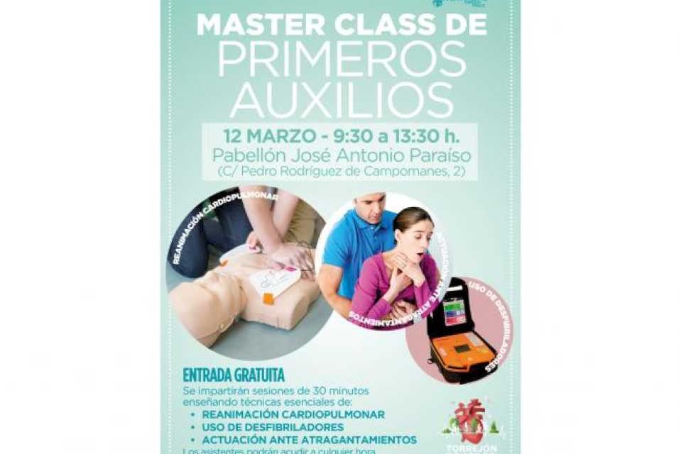 Torrejón: Los torrejoneros que lo deseen pueden asistir a la Master Class gratuita de primeros auxilios que se impartirá hoy domingo, 12 d…